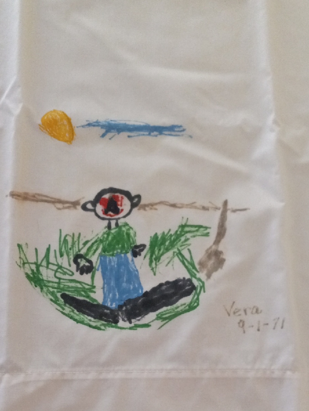 Vintage 1970’s Child Art Pillow Cases. Set Of 3 - Picture 5 of 10